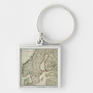 Europe divided into its empires, kingdoms key ring