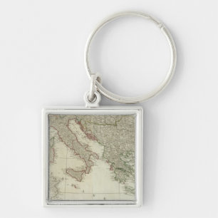Europe divided into its kingdoms,  empires key ring