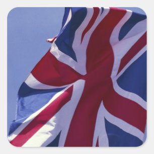 Europe, England, British flag Square Sticker