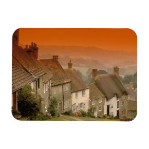 Europe, England, Dorset, Shaftesbury. Gold hill Magnet