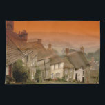 Europe, England, Dorset, Shaftesbury. Gold hill Tea Towel<br><div class="desc">COPYRIGHT Walter Bibikow / DanitaDelimont.com | EU33 WBI0044.jpg | Europe,  England,  Dorset,  Shaftesbury. Gold hill</div>