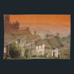Europe, England, Dorset, Shaftesbury. Gold hill Tea Towel<br><div class="desc">COPYRIGHT Walter Bibikow / DanitaDelimont.com | EU33 WBI0044.jpg | Europe, England, Dorset, Shaftesbury. Gold hill</div>