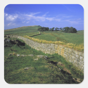 Europe, England, Hadrian's Wall. The stones of Square Sticker