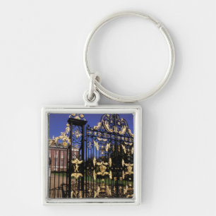 Europe, England, London. Gilded gate outside of 2 Key Ring
