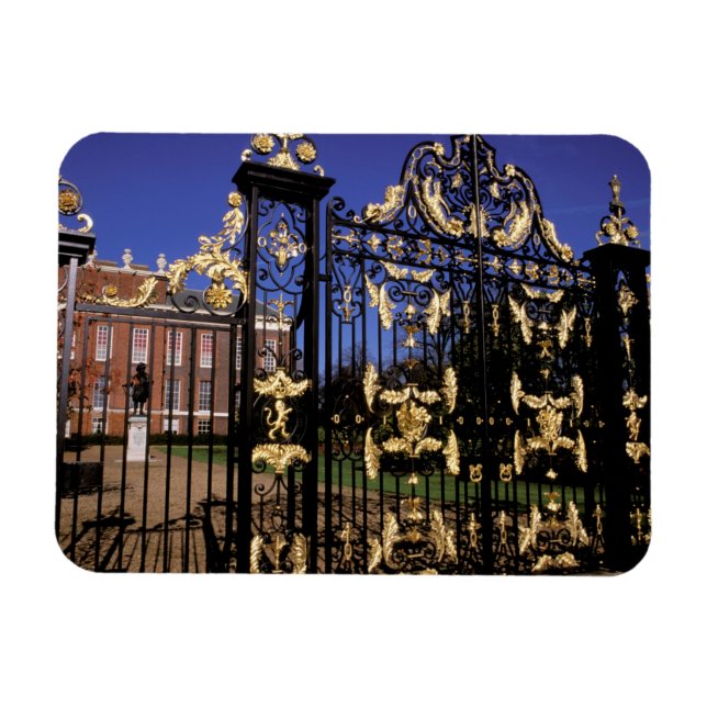 Europe, England, London. Gilded gate outside of 2 Magnet (Horizontal)
