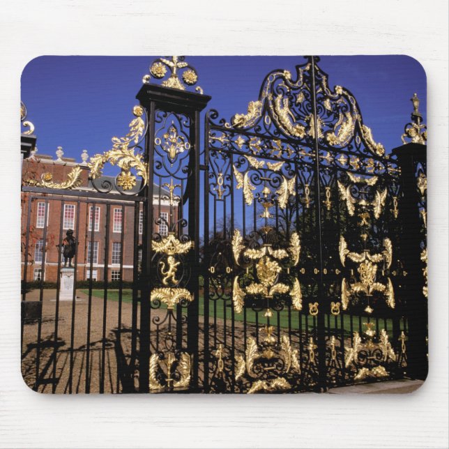 Europe, England, London. Gilded gate outside of 2 Mouse Mat (Front)