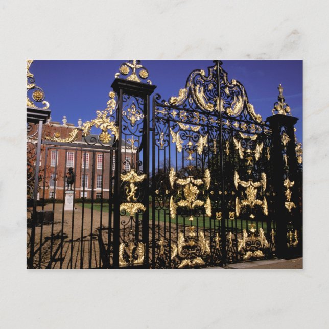 Europe, England, London. Gilded gate outside of 2 Postcard (Front)