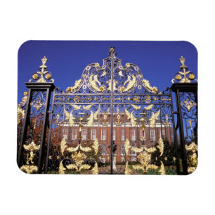 Europe, England, London. Gilded gate outside of Magnet