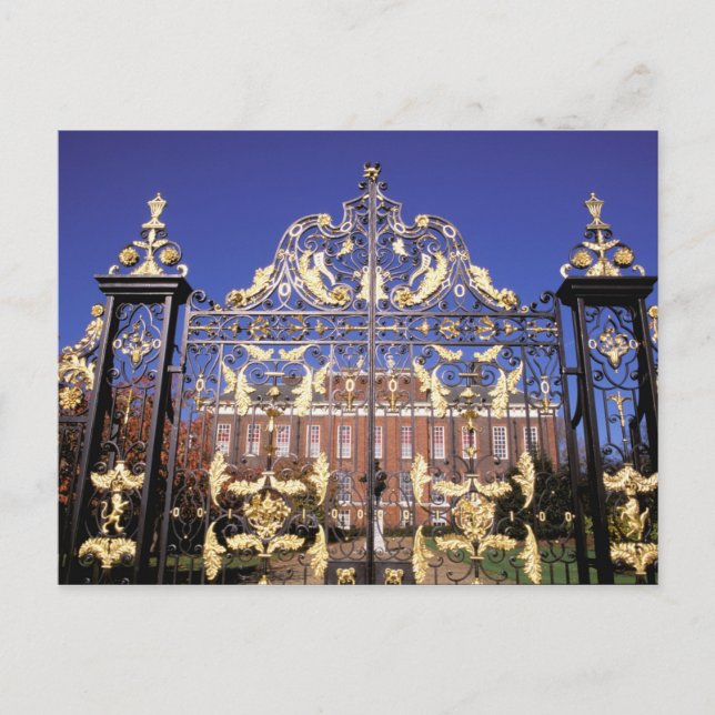 Europe, England, London. Gilded gate outside of Postcard (Front)