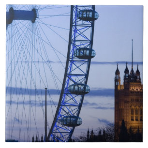 Europe, ENGLAND, London: Houses of Parliament Tile