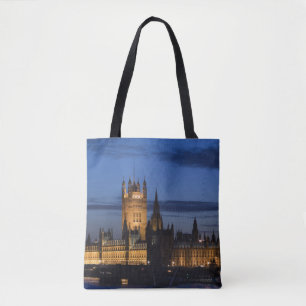 Europe, ENGLAND, London: Houses of Parliament Tote Bag