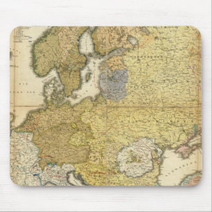 Europe Ethnography Map Mouse Mat