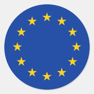 Europe/European Union Flag Classic Round Sticker