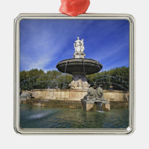 Europe, France, Aix-en-Provence. Fontaine de Metal Tree Decoration