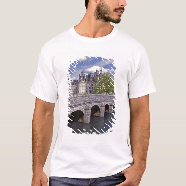 Europe, France, Chambord. A stone bridge leads T-Shirt (Front)