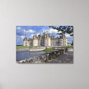 Europe, France, Chambord. Imposing Chateau Canvas Print
