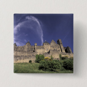 Europe, France, Languedoc; Aude; Carcassonne, 15 Cm Square Badge