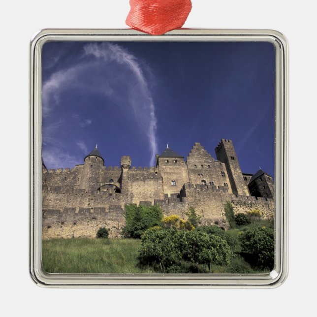 Europe, France, Languedoc; Aude; Carcassonne, Metal Tree Decoration (Front)
