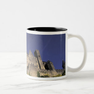 Europe, France, Languedoc; Aude; Carcassonne, Two-Tone Coffee Mug