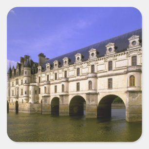 Europe, France, Loire Valley. Chateau Square Sticker