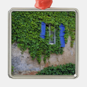 Europe, France, Lourmarin. Cascading ivy Metal Tree Decoration