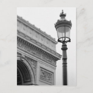 Europe, France, Paris. Arc de Triomphe and Postcard