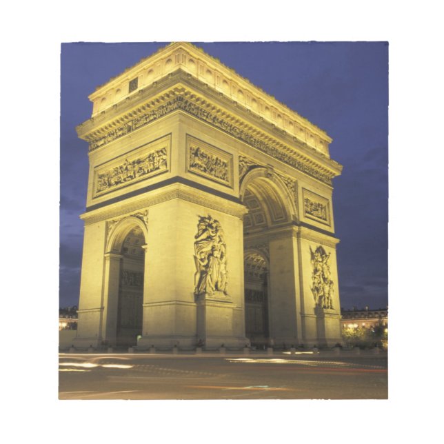 Europe, France, Paris. Arc de Triomphe Notepad (Front)