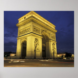 Europe, France, Paris. Arc de Triomphe Poster