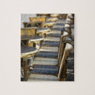 Europe, France, Paris, Beaubourg: Cafe Tables / Jigsaw Puzzle