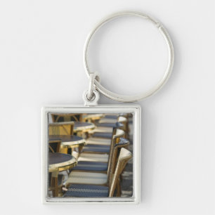 Europe, France, Paris, Beaubourg: Cafe Tables / Key Ring