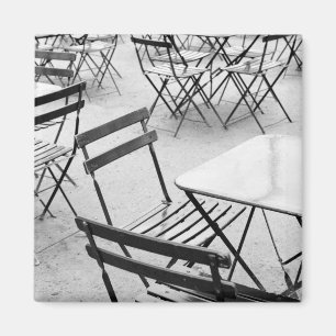 Europe, France, Paris. Chairs, Jardin du 3 Magnet