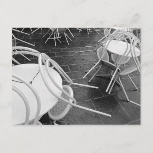 Europe, France, Paris. Chairs, Jardin du 4 Postcard