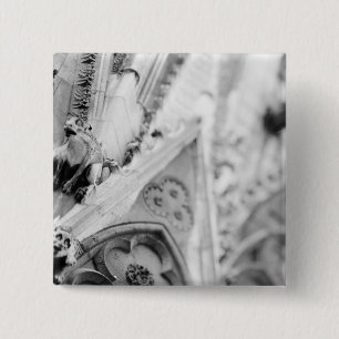 Europe, France, Paris. Detail: sculpture on 15 Cm Square Badge
