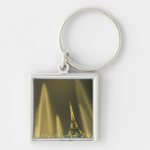 Europe, France, Paris, Eiffel Tower, evening Key Ring