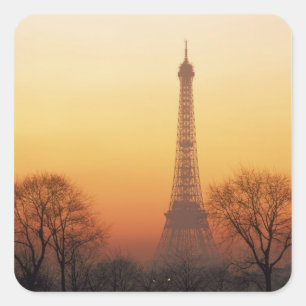 Europe, France, Paris. Eiffel Tower (Medium Square Sticker