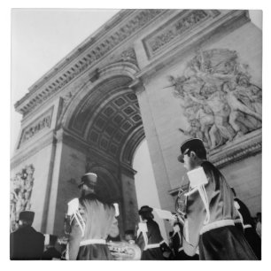 Europe, France, Paris. Military ceremony at the Tile