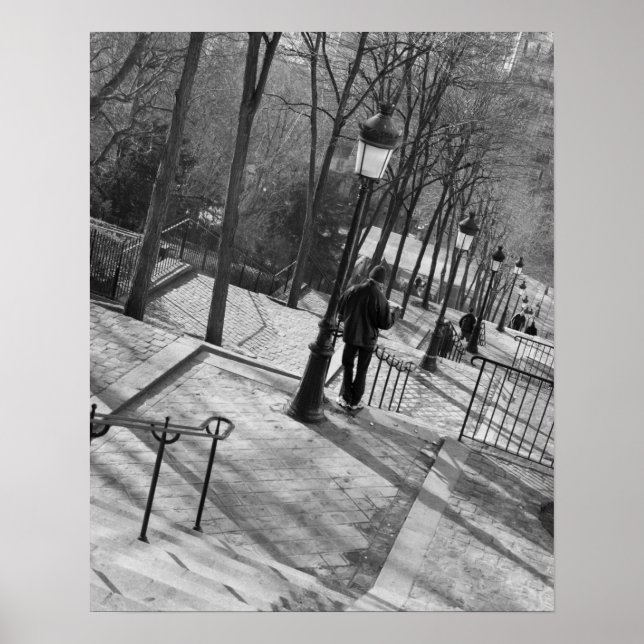 Europe, France, Paris, Montmartre: Morning on Poster (Front)