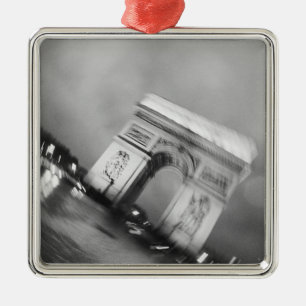 Europe, France, Paris. Spinning Arc de Triomphe Metal Tree Decoration