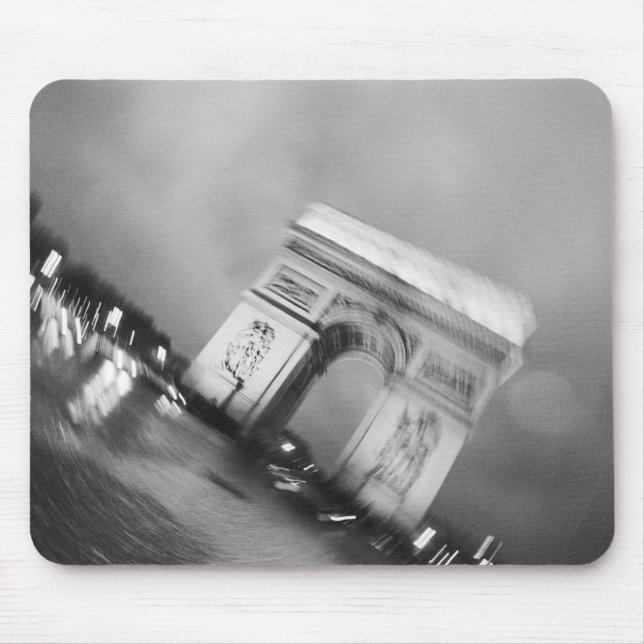 Europe, France, Paris. Spinning Arc de Triomphe Mouse Mat (Front)