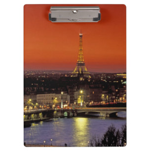 Europe, France, Paris. Sunset view of Eiffel Clipboard
