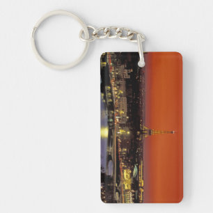 Europe, France, Paris. Sunset view of Eiffel Key Ring
