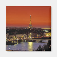 Europe, France, Paris. Sunset view of Eiffel