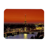 Europe, France, Paris. Sunset view of Eiffel