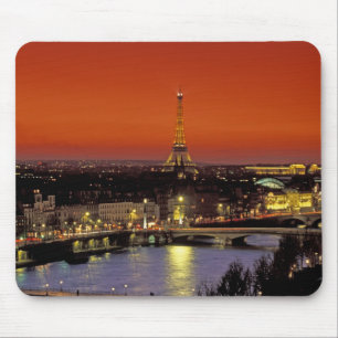 Europe, France, Paris. Sunset view of Eiffel Mouse Mat