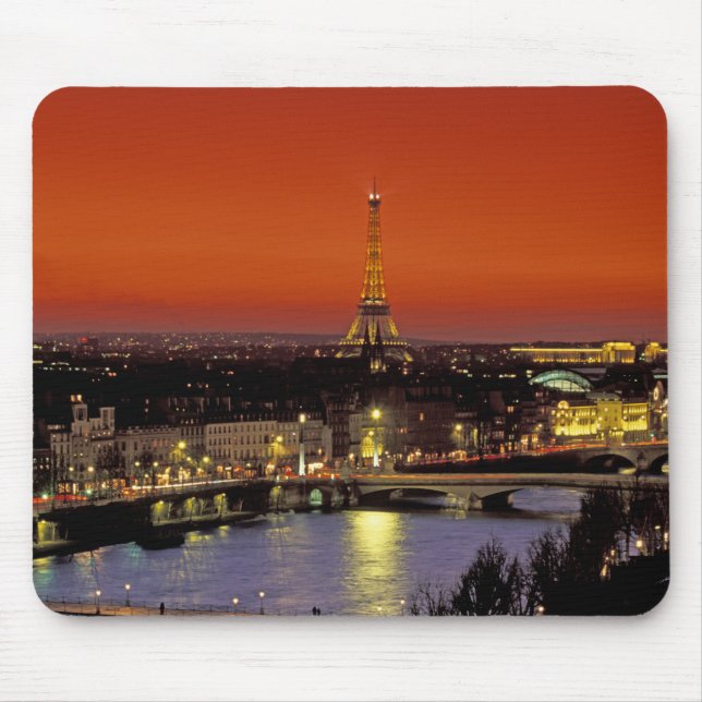 Europe, France, Paris. Sunset view of Eiffel Mouse Mat (Front)