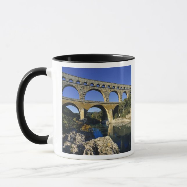 Europe, France, Pont du Gard. Pont du Gard, Mug (Left)