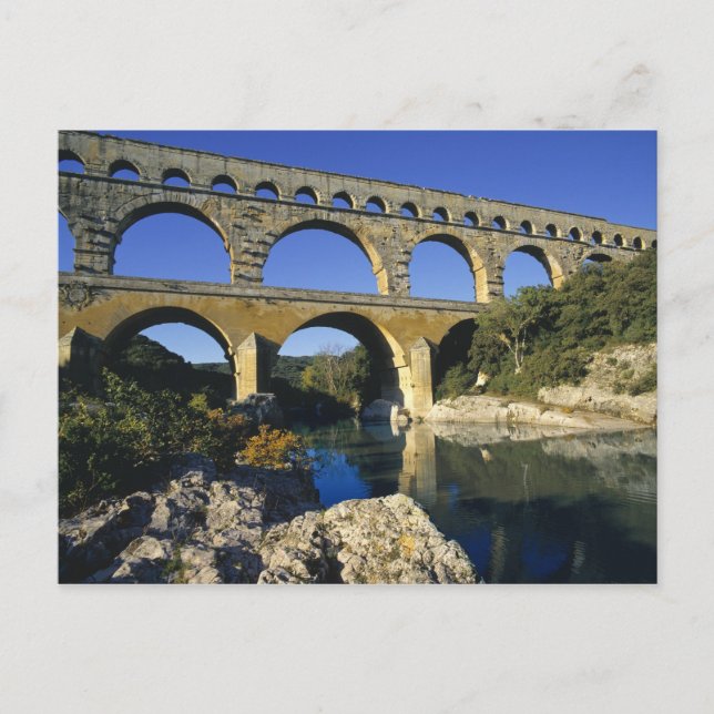 Europe, France, Pont du Gard. Pont du Gard, Postcard (Front)