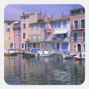 Europe, France, Provence, Martiques, Miroir Square Sticker