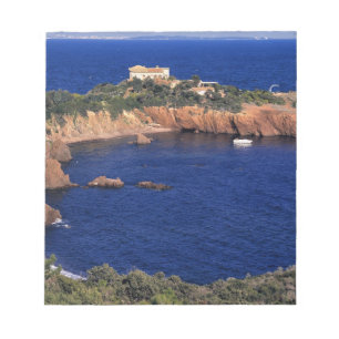 Europe, France, Theoule-sur-Mer. A tile-roofed Notepad