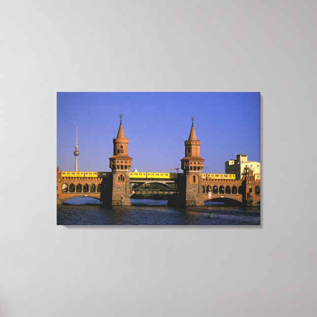 Europe, Germany, Berlin. Kreuzberg, Oberbaum Canvas Print (Front)